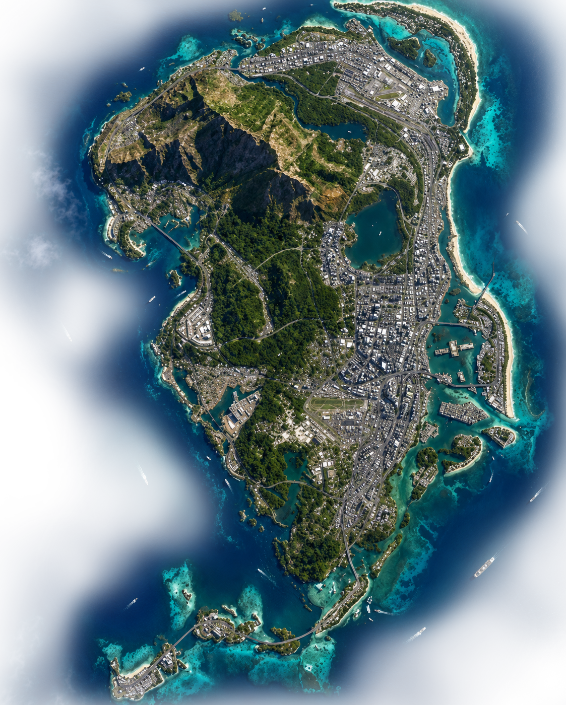 Map of Leonida — Vice City and surrounding regions